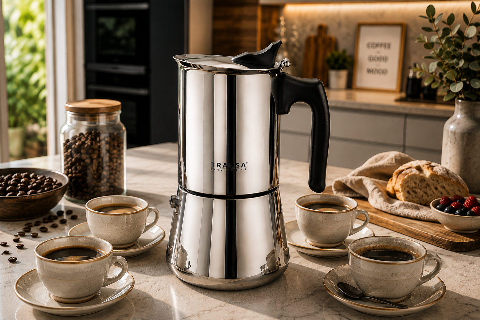 Kawiarka Caffè 12 Tz Transa Electronics do przygotowania kawy metodą moka